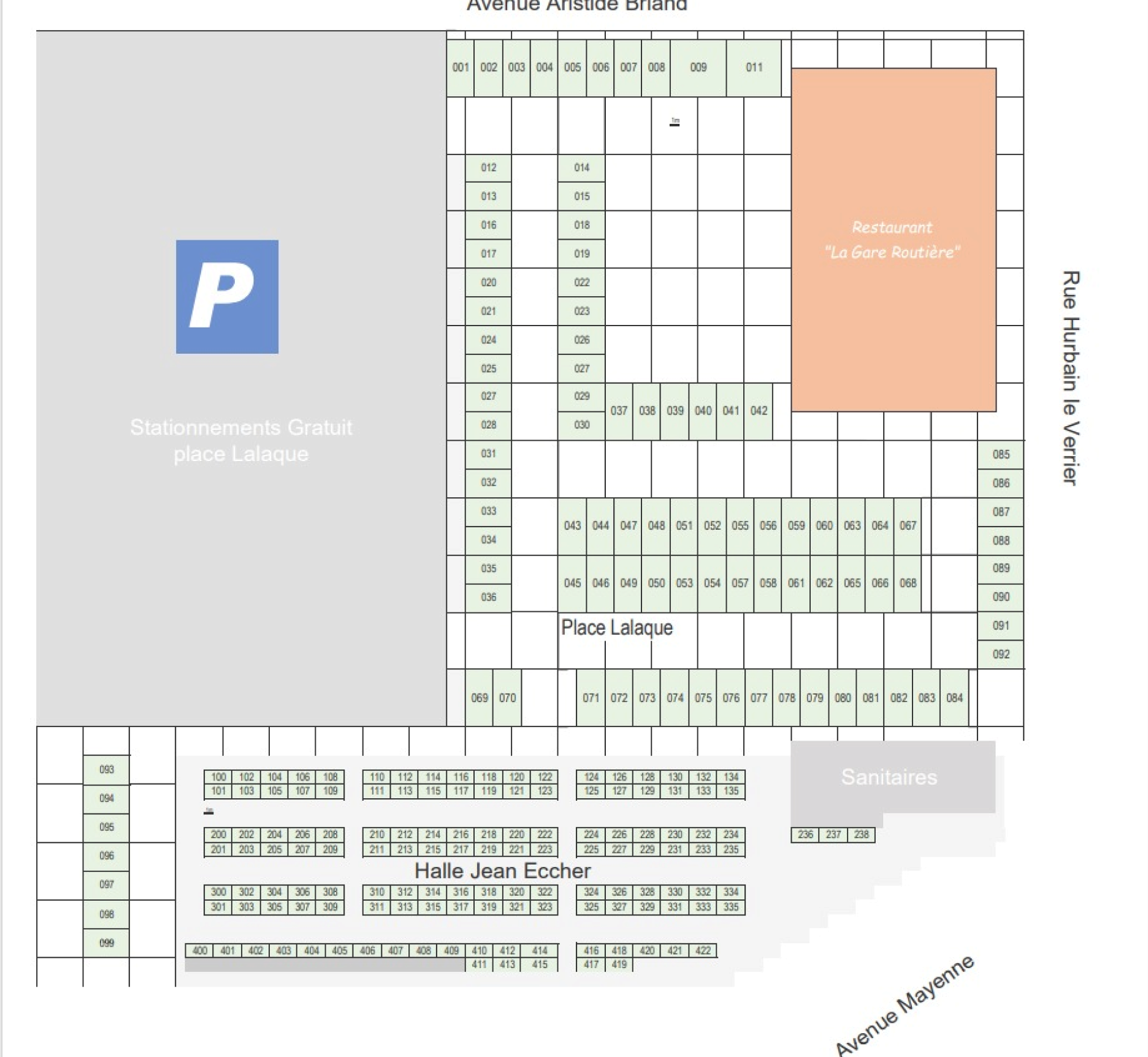 Plan - Place Lalaque